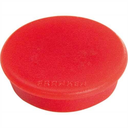 FRANKEN HM38 01 - Runde Haftmagnete, Ø 38 mm, Tragfähigkeit: 1.500 g, rot, 10 Stück