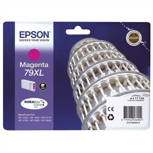 EPSON Tintenpatrone, 79XL, C13T79034010, original, magenta, 17,1 ml, 2.000 Seiten