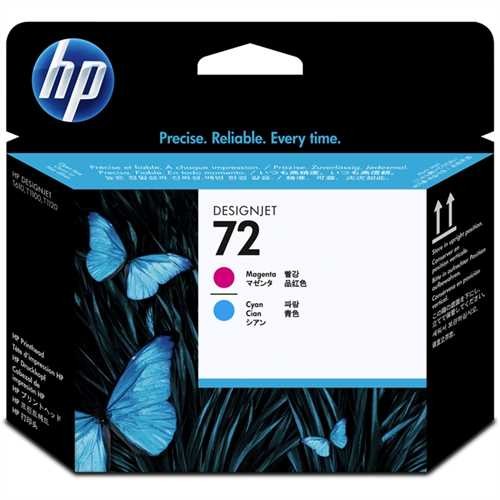 HP Druckkopf 72, C9383A, original, magenta/cyan