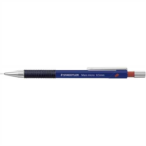 STAEDTLER Druckbleistift MARS micro 775, mit Radiergummi, nachfüllbar, Minen-Ø: 0,5 mm, HB, Schaftfa