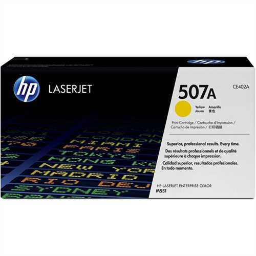 HP Toner, 507A, CE402A, original, gelb, 6.000 Seiten