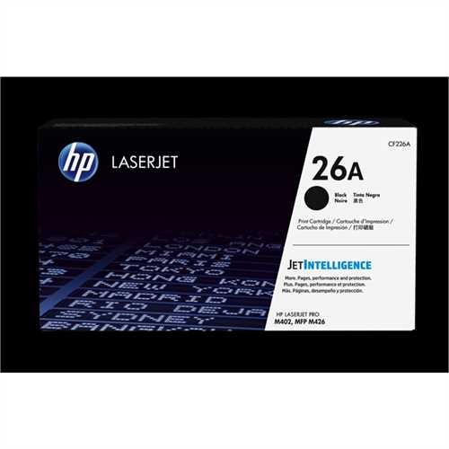 HP Toner, 26A, CF226A, original, schwarz, 3.100 Seiten