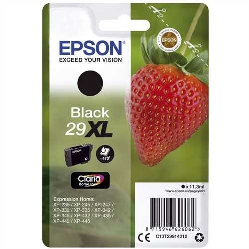 EPSON Tintenpatrone Claria Home, 29XL, T2991, original, schwarz, 11,3 ml