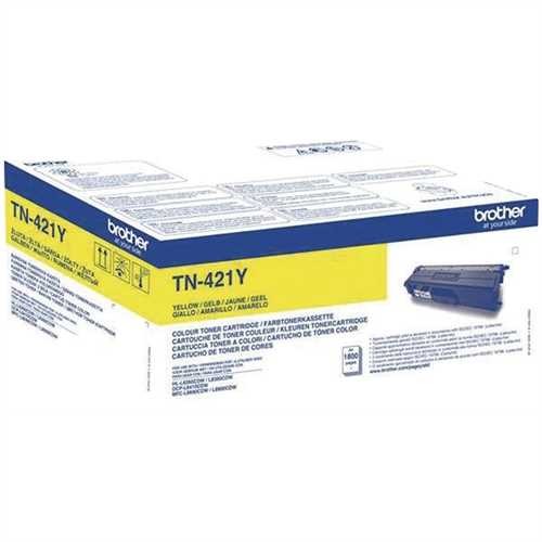 BROTHER TN421Y - Brother Toner, Original, Gelb, 1.800 Seiten