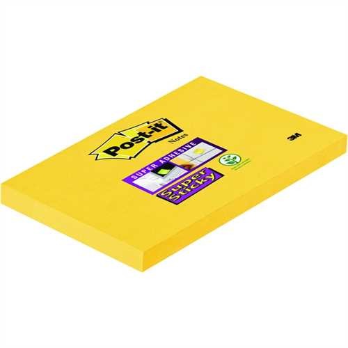 Post-it Haftnotiz Super Sticky, 127 x 76 mm, gelb, 90 Blatt (1 Block)