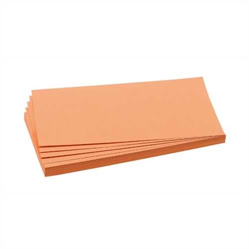 FRANKEN Moderationskarte, Rechteck, 20,5 x 9,5 cm, 130 g/m², orange (500 Stück)