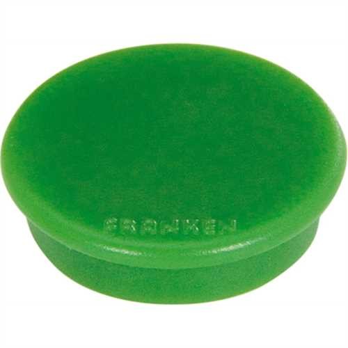 FRANKEN HM38 02 - Runde Haftmagnete, Ø 38 mm, Tragfähigkeit: 1.500 g, grün, 10 Stück