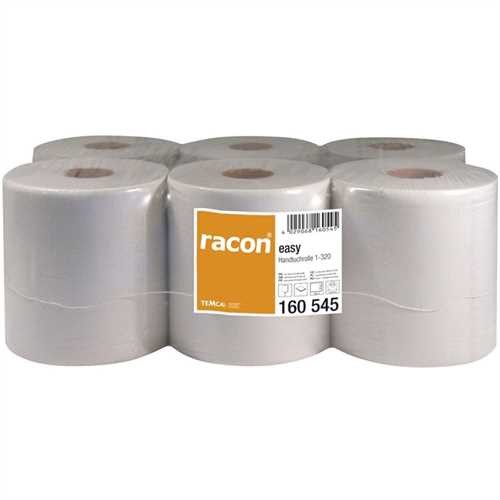 racon Papierhandtuch easy, Tissue (RC), 1lagig, auf Rolle, 20 cm x 320 m, naturweiß (6 Rollen)