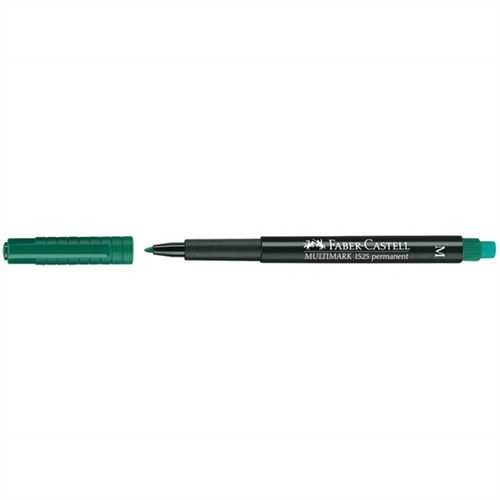 FABER-CASTELL OH-Stift MULTIMARK, M, permanent, 1 mm, Schreibfarbe: grün