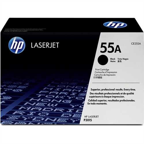 HP Toner, 55A, CE255A, original, schwarz, 6.000 Seiten