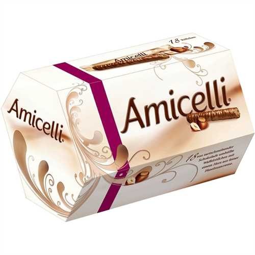 AMICELLI Schokoladenriegel, Packung, 18 x 12,5 g (225 g)