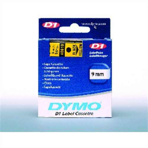 DYMO Schriftbandkassette, D1, 9 mm x 7 m, schwarz auf gelb