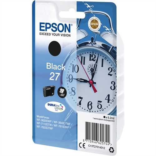 EPSON Tintenpatrone 27, original, schwarz, 6,2 ml