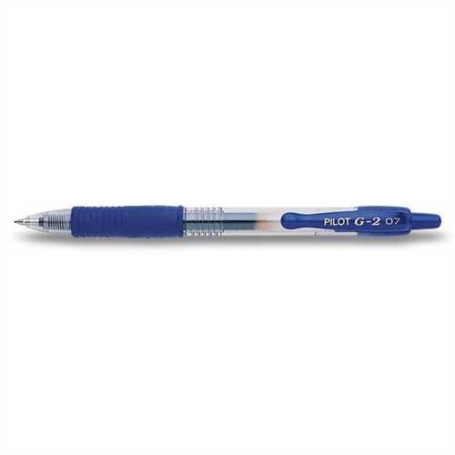 PILOT Gelschreiber BL-G2 07, Druckmechanik, 0,4 mm, Schreibfarbe: blau