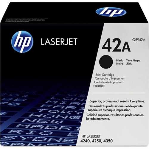 HP Toner, 42A, Q5942A, original, schwarz, 10.000 Seiten