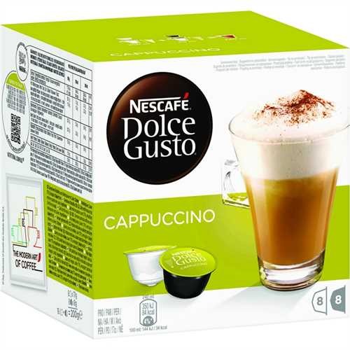 NESCAFÉ Kapsel Dolce Gusto™, CAPPUCCINO, ergibt: 240 ml, 8 x 25 g (8 Sets)