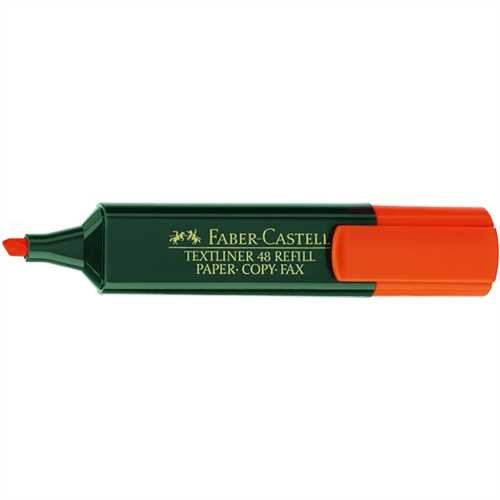 FABER-CASTELL Textmarker TEXTLINER 48 REFILL, nachfüllbar, Keilspitze, 1 - 5 mm, Schaftfarbe: dunkel