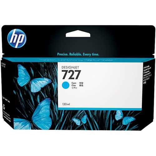 HP Tintenpatrone, 727, B3P19A, original, cyan, 130 ml