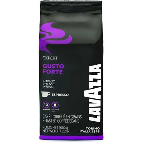 LAVAZZA Espresso, EXPERT GUSTO FORTE, koffeinhaltig, ganze Bohne, Packung (1 kg)