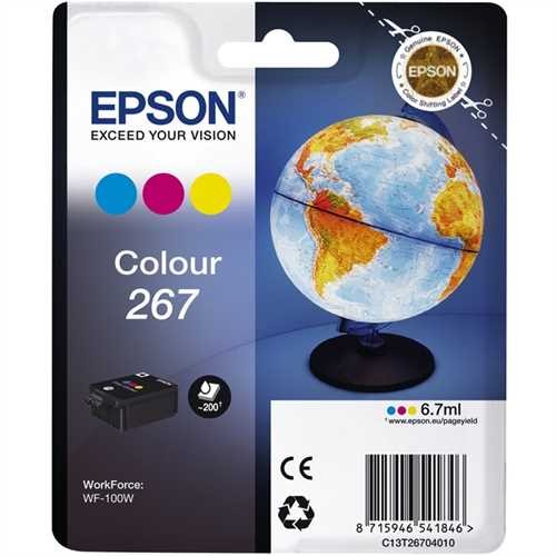 EPSON Tintenpatrone, C13T26704010, original, 3er sortiert, 200 Seiten