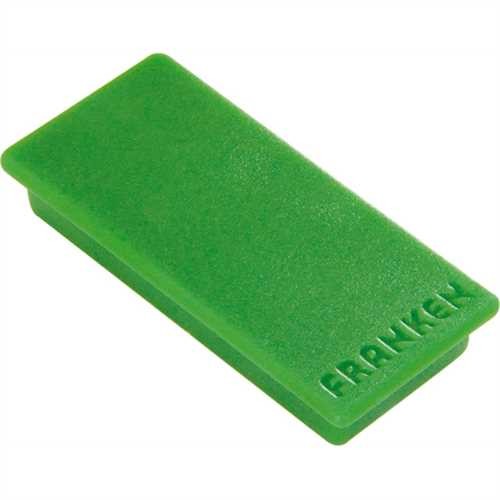 FRANKEN HM2350 02 - Rechteckige Haftmagnete, Ø 23x50 mm, Tragfähigkeit: 1.000 g, grün, 10 Stück