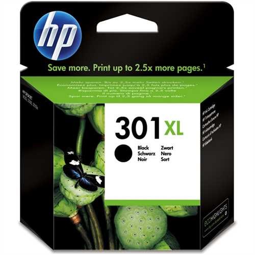 HP Tintenpatrone, 301XL, CH563E, original, schwarz, 480 Seiten