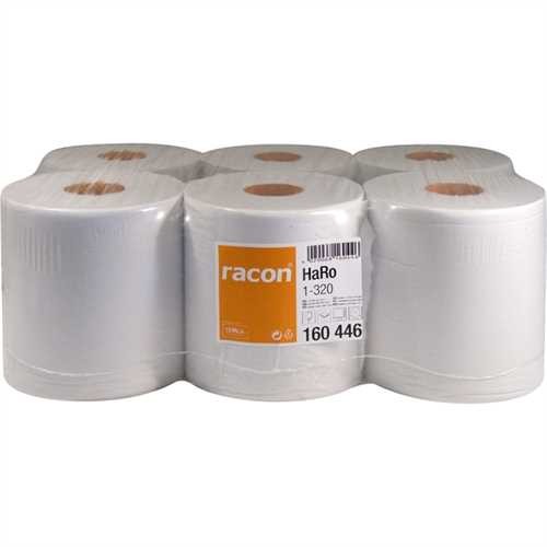 racon Papierhandtuch 1-320R, Tissue (RC), 1lagig, auf Rolle, 20 cm x 320 m, weiß (6 Rollen)