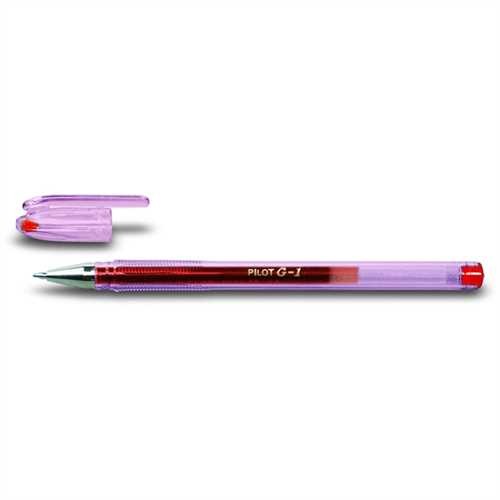 PILOT Gelschreiber G1-7 BL-G1-7, mit Kappe, 0,4 mm, Schreibfarbe: rot