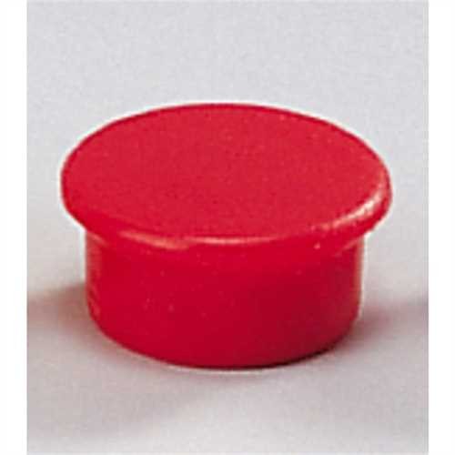 DAHLE Magnet, rund, Ø: 13 mm, Haftkraft: 100 g, rot