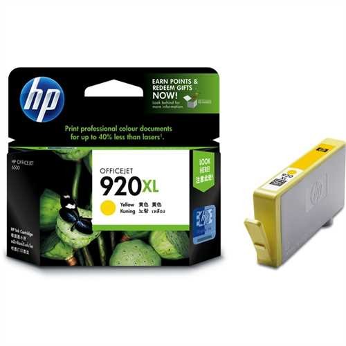 HP Tintenpatrone, 920XL, CD974AE, original, gelb, 6 ml, 700 Seiten