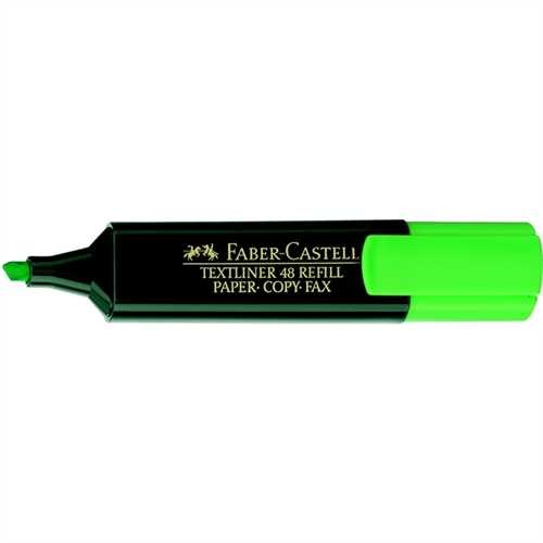 FABER-CASTELL Textmarker TEXTLINER 48 REFILL, nachfüllbar, Keilspitze, 1 - 5 mm, Schaftfarbe: dunkel