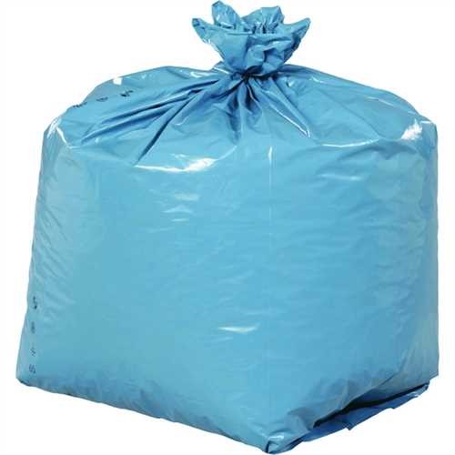 Müllsack extrastark, LDPE, 0,09 mm, 240 l, 650 x 550 x 1.350 mm, blau (50 Stück)