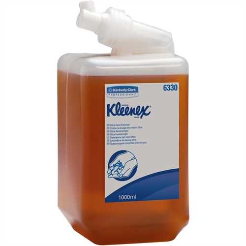 KLEENEX Handreiniger, ultra, Nachfüllung, flüssig, 6 x 1 l, bernstein (6 l)