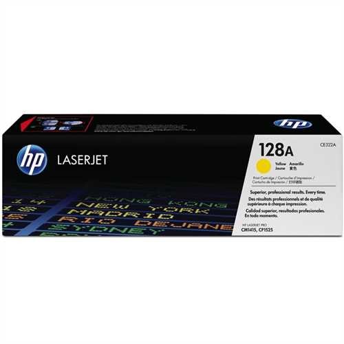 HP Toner 128A, CE322A, original, gelb, 1.300 Seiten