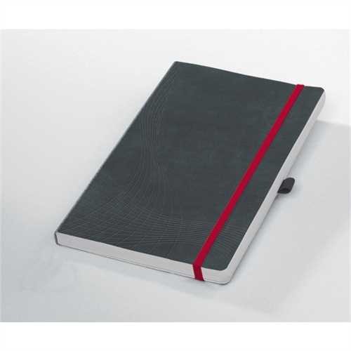 AVERY Zweckform Notizbuch notizio, Kunststoff, liniert, A5, 90 g/m², Einbandfarbe: grau, 80 Blatt