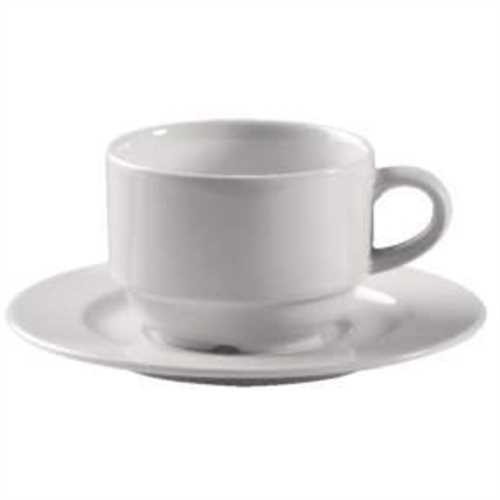 H PORZELLAN Kaffeetasse, System, Mehrweg, Porzellan, rund, 180 ml, weiß