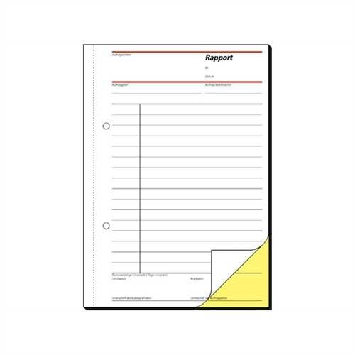 Rapport Regiebericht sd