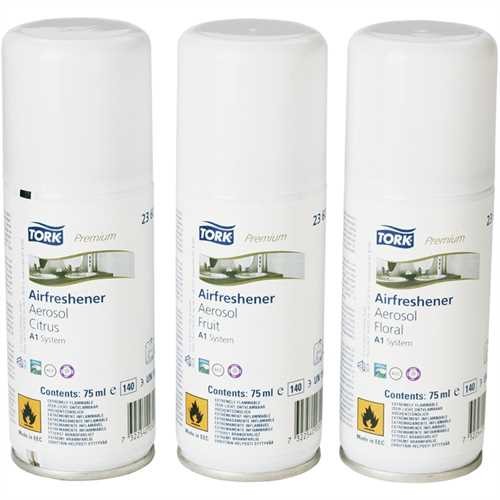 TORK Duftnachfüllung Premium, Mixed Pack, Patrone, Zitrone / fruchtig / blumig (12 Stück)