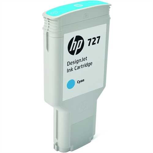 HP Tintenpatrone, 727, F9J76A, original, cyan, 300 ml