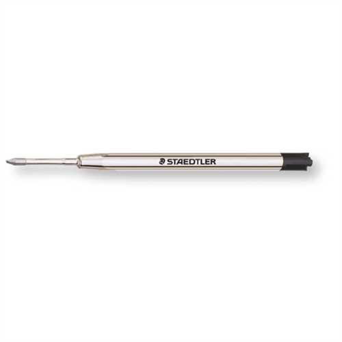 STAEDTLER Kugelschreibermine 458, Großraum, M, Schreibfarbe: schwarz (5 Stück)