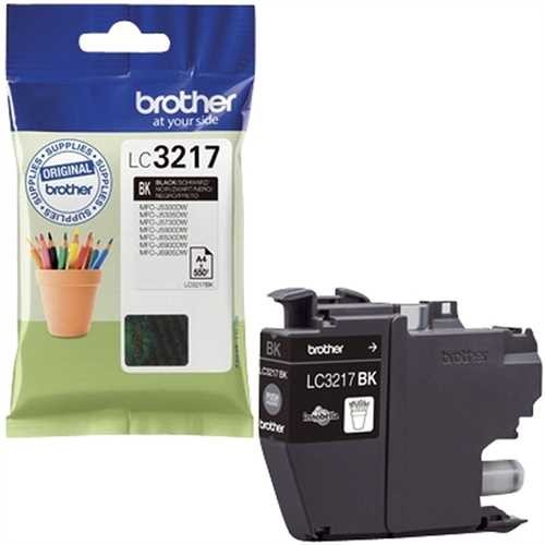 brother Tintenpatrone, LC3217BK, original, schwarz, 550 Seiten