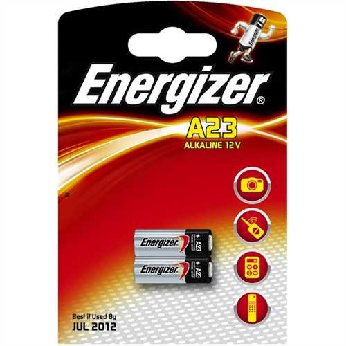 Energizer Batterie, ALKALINE, Alkali-Mangan, A23, E23A, 12 V (2 Stück)