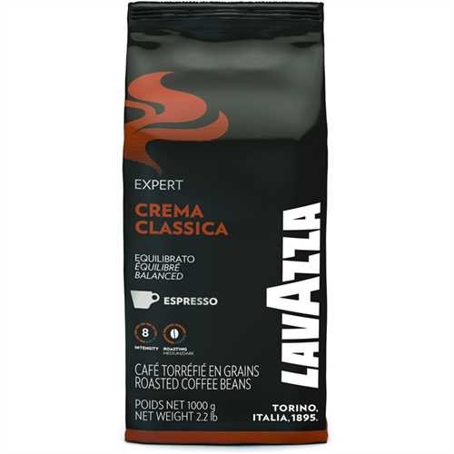 LAVAZZA Espresso, EXPERT CREMA CLASSICA, koffeinhaltig, ganze Bohne, Packung (1 kg)