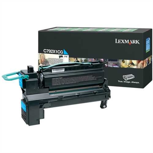 LEXMARK™ Toner Rückgabekassette, C792X1CG, original, cyan, 20.000 Seiten