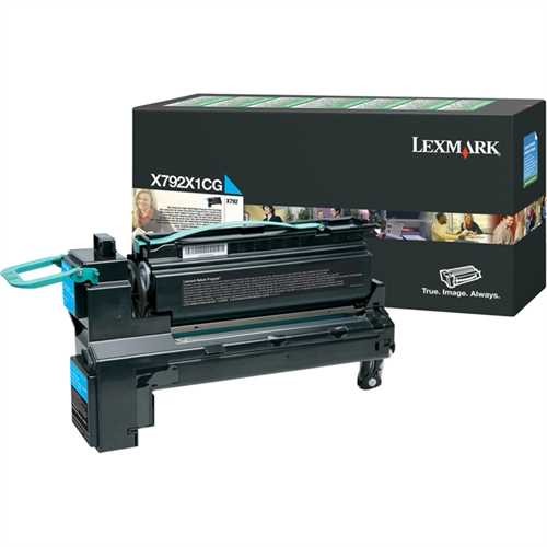 LEXMARK™ Toner Rückgabekassette, X792X1CG, original, cyan, 20.000 Seiten