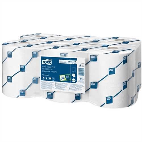 TORK Papierhandtuch Advanced, 2lagig, auf Rolle, 19,5 cm x 144,3 m, weiß (6 Rollen)