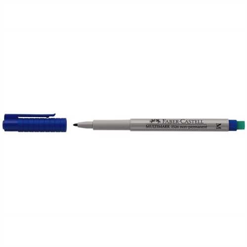 FABER-CASTELL OH-Stift MULTIMARK, M, non-permanent, 1 mm, Schreibfarbe: blau