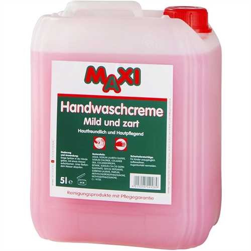 MAXI Handwaschcreme, Mild und zart, parfümiert, rosé (5 l)