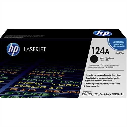 HP Toner, Q6000A, original, schwarz, 2.500 Seiten