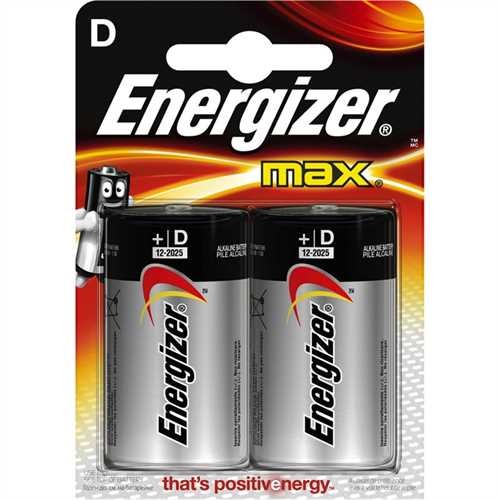 Energizer Batterie, Max, Alkaline, Mono, D, LR20, 1,5 V (2 Stück)